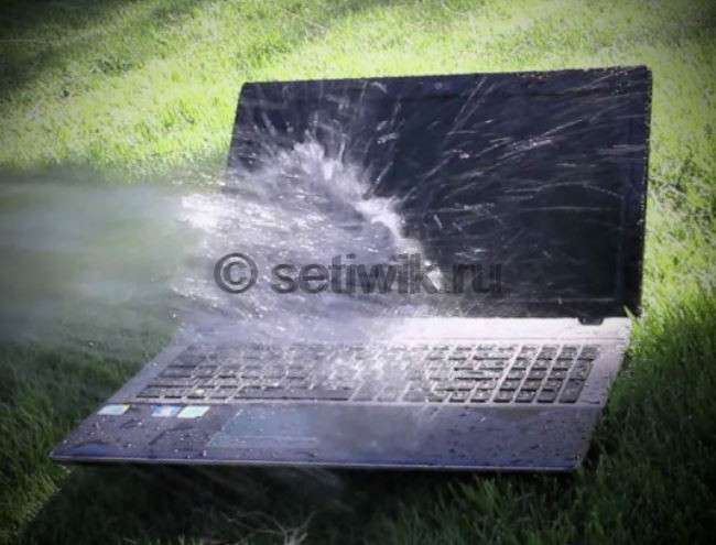 Что делать если в ноутбук попала вода