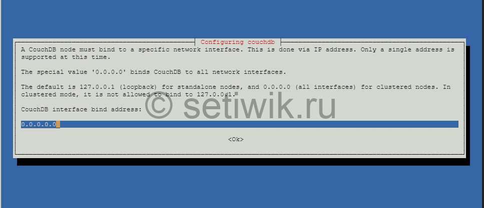 Настройка Сетевого Интерфейса CouchDB