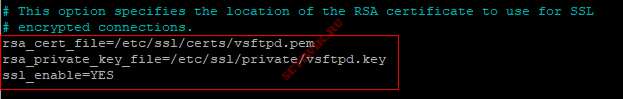 Включить TLS/SSL для Vsftpd