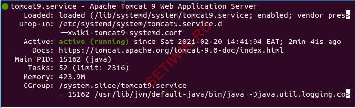 Tomcat работает