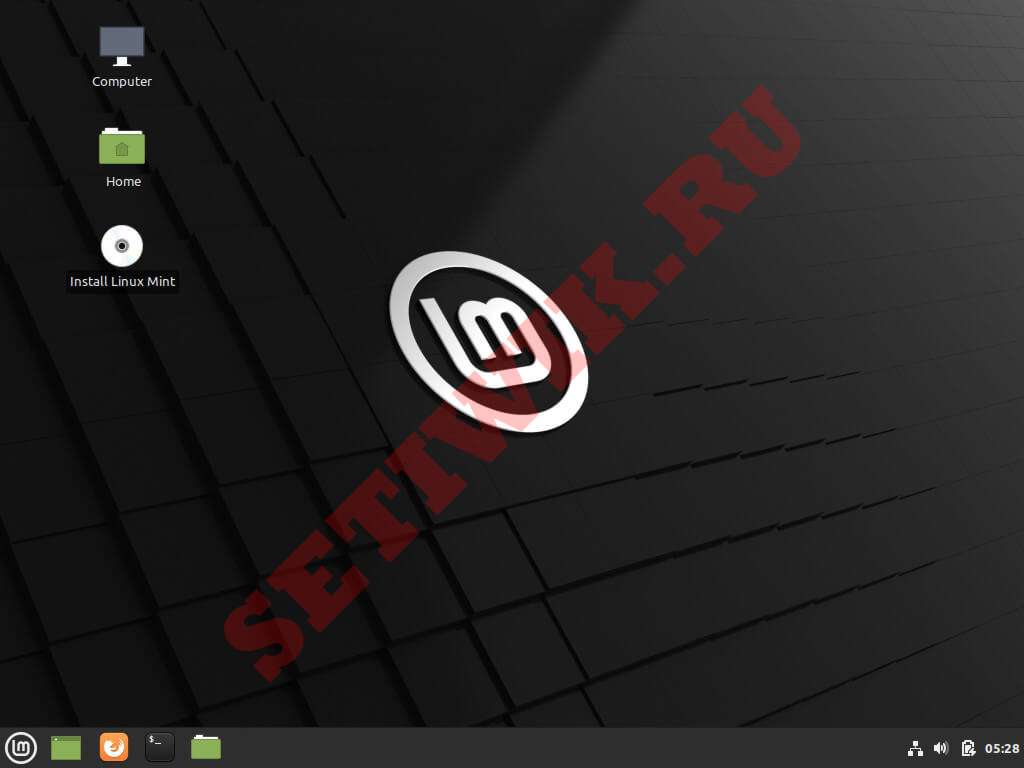 Linux Mint Cinnamon Desktop