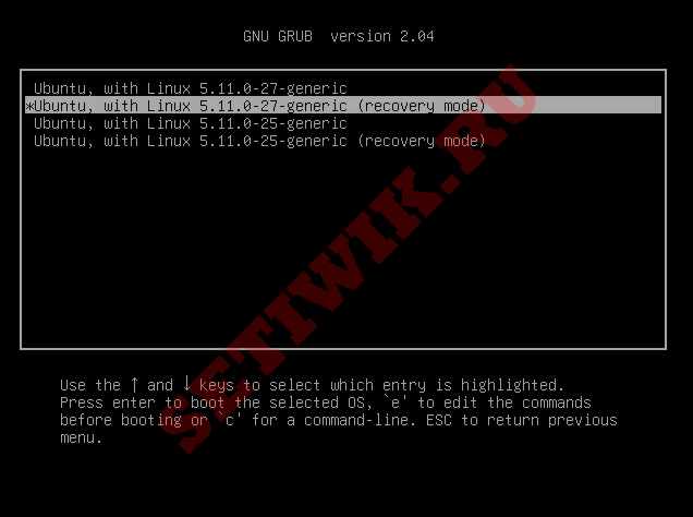 Исправление ошибки корневой файловой системы Linux командой fsck