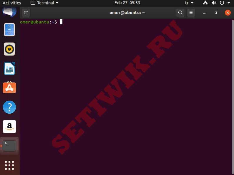 Терминал в Ubuntu