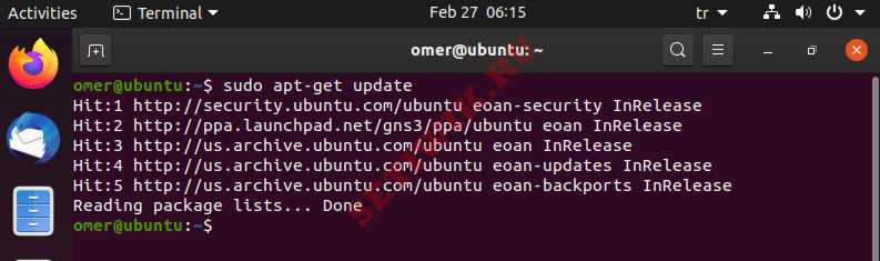 Обновление списка пакетов Ubuntu