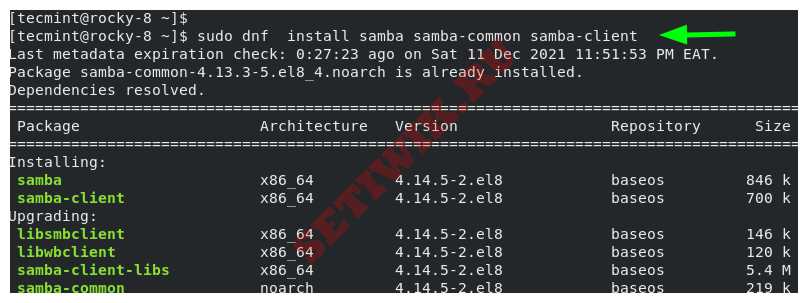 Установка Samba в Linux