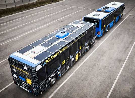 Автобусы с солнечными батареями будут курсировать по улицам Мюнхена
