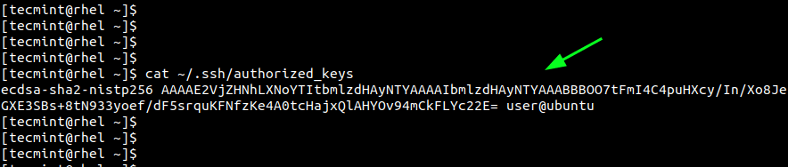Просмотр криптографического ключа