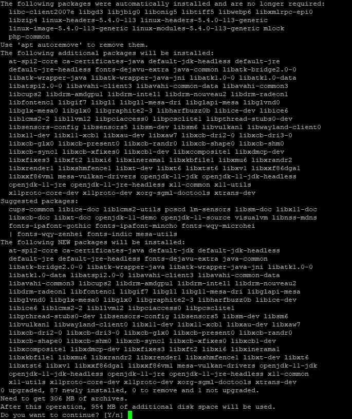Выполнение установки для Ubuntu 20.04 Выполнение установки для Ubuntu 20.04