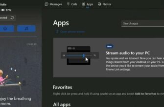 Microsoft добавляет в Windows 11 возможность потокового аудио для Android
