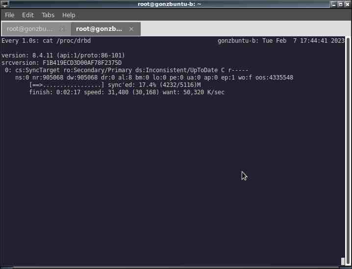 Синхронизация DRBD Ubuntu