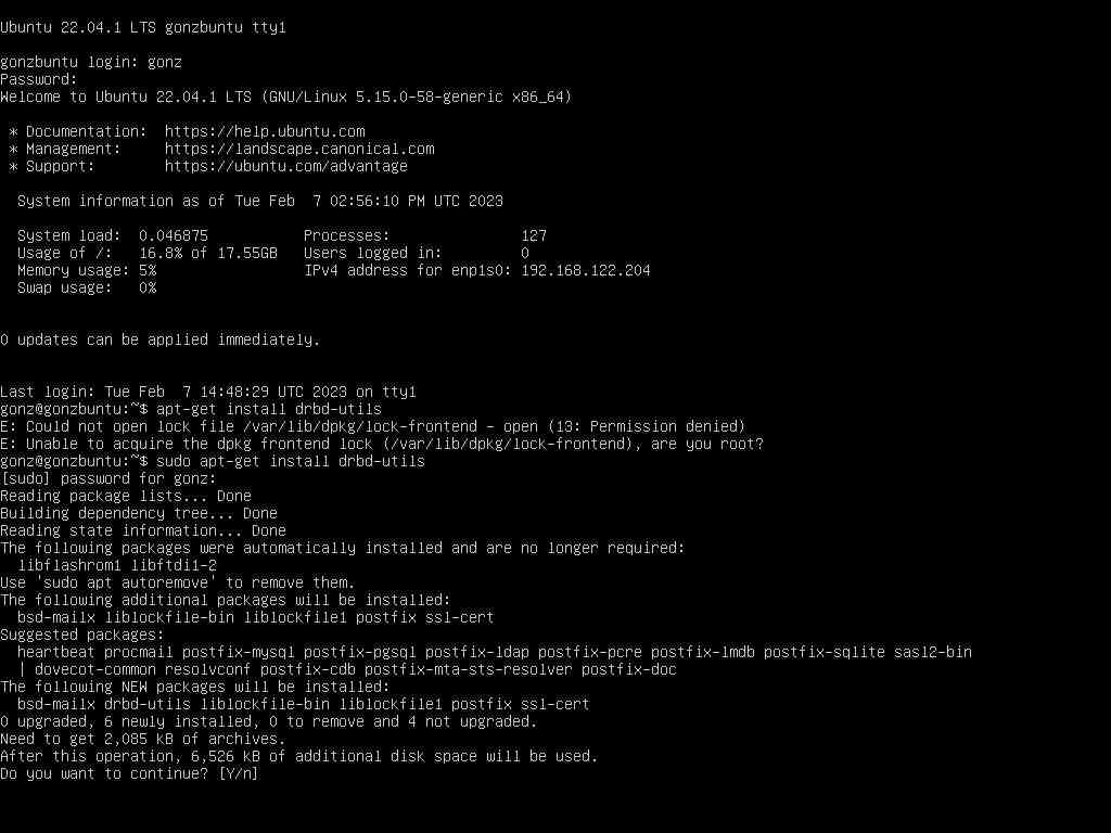 Установка drbd-utils в Ubuntu