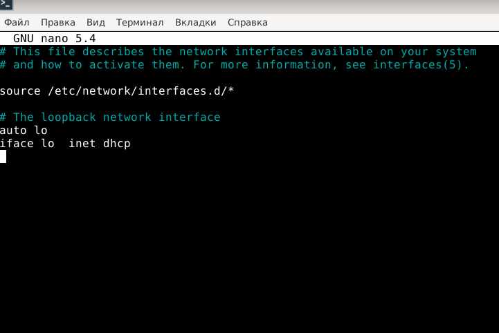 Debian 11 настройка сети DHCP