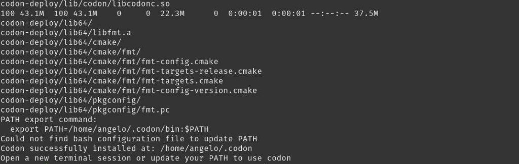 Установка Codon на Ubuntu