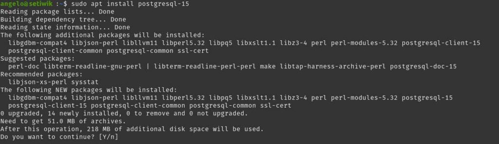 Установка PostgreSQL на Debian 11