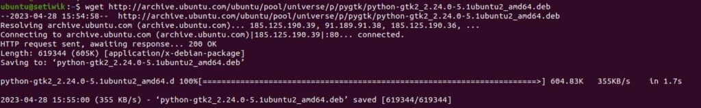 Установка Python GTK