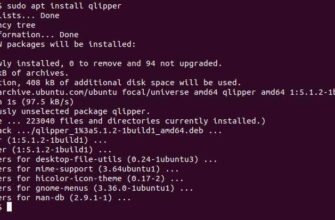 Установка Qlipper в Ubuntu