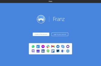 Запущенный Franz в Ubuntu