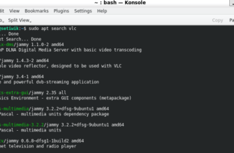 Пример установки VLC в Linux