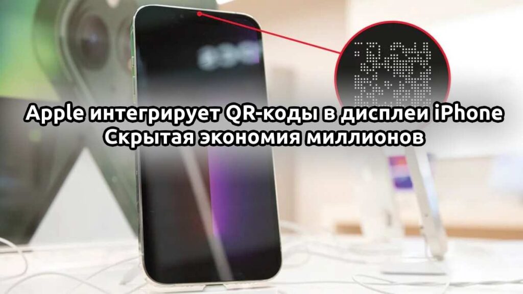 Apple интегрирует QR-коды в дисплеи iPhone: скрытая экономия миллионов