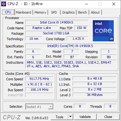 Intel Core i9-14900KS