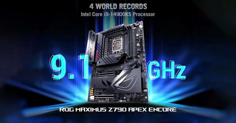 рекорд разгона Intel Core i9-14900KS