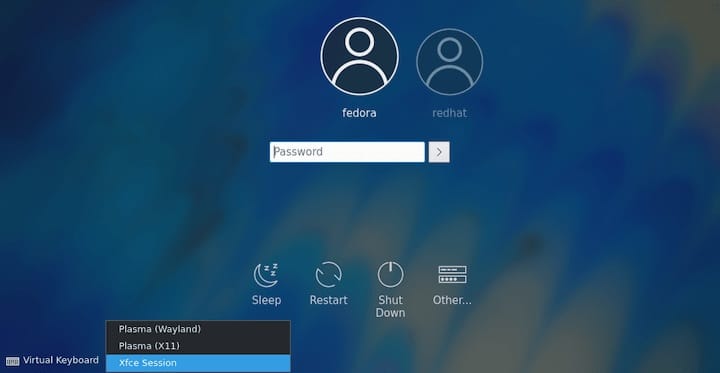Как установить рабочий стол XFCE в Fedora 39