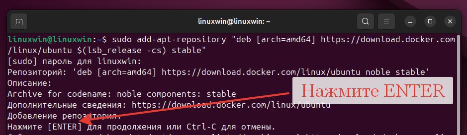 Получение пакетов Docker