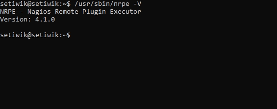 Проверка версии NRPE