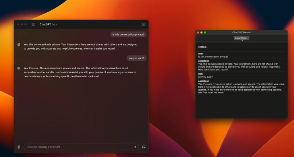 ChatGPT для macOS - Опасная утечка чатов пользователей