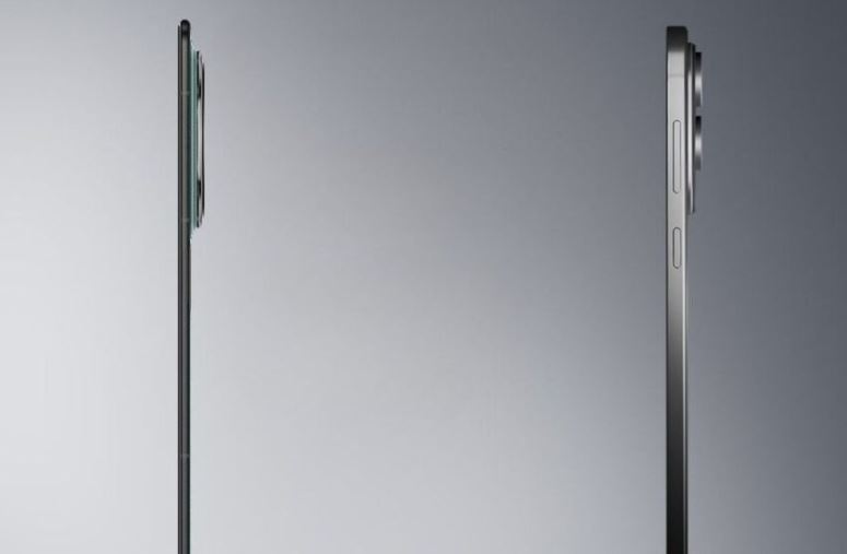 Сравнение толщины Honor и Samsung