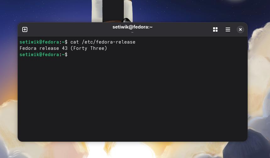 Fedora release 43 (Forty Three)