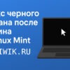 Как исправить черный экран после входа в Linux Mint