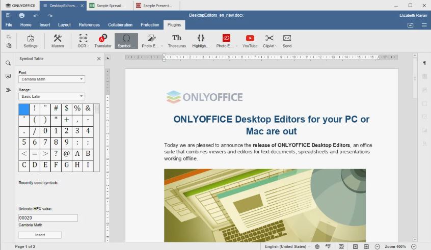 ONLYOFFICE Desktop Editors