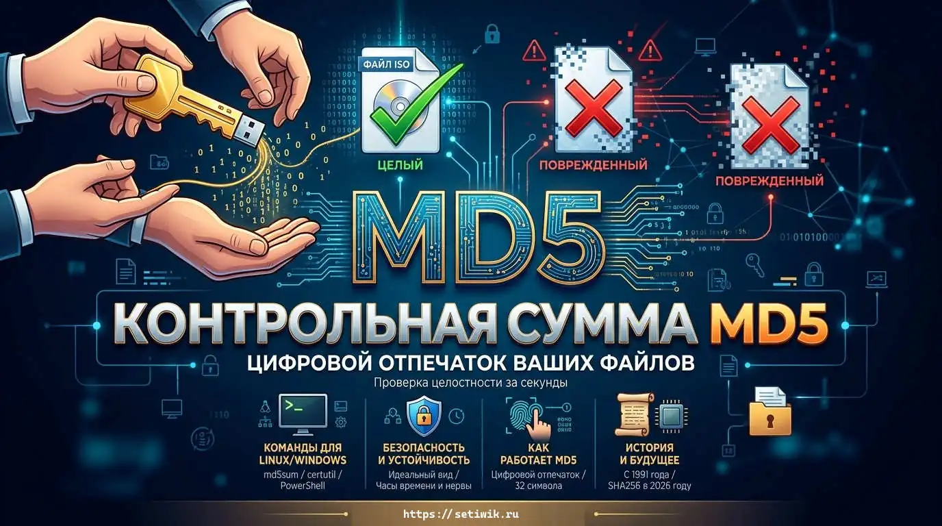 Что такое контрольные суммы MD5