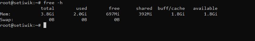 Пример нормального вывода swap