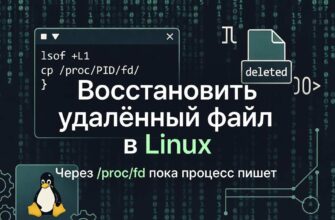 Как восстановить удалённый лог-файл в Linux (nginx, rsyslog) пока процесс пишет